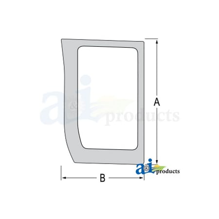 A & I Products Glass; Lower Front, LH 37" x23" x6" A-87566892